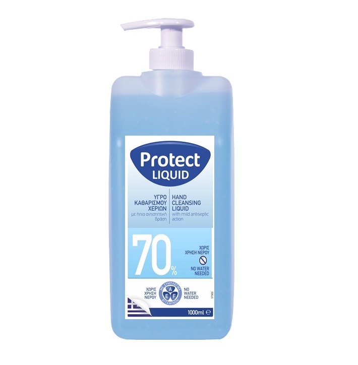 Protect Αλκοολούχο Αντισηπτικό Liquid 70% 1000ml