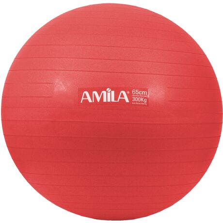 Amila Gymball 65cm Μπάλα Γυμναστικής Κόκκινη