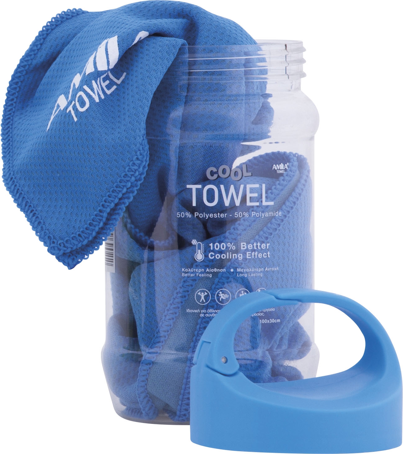 Amila Πετσέτα Cool Towel Μπλε - Image 3
