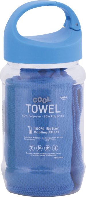 Amila Πετσέτα Cool Towel Μπλε