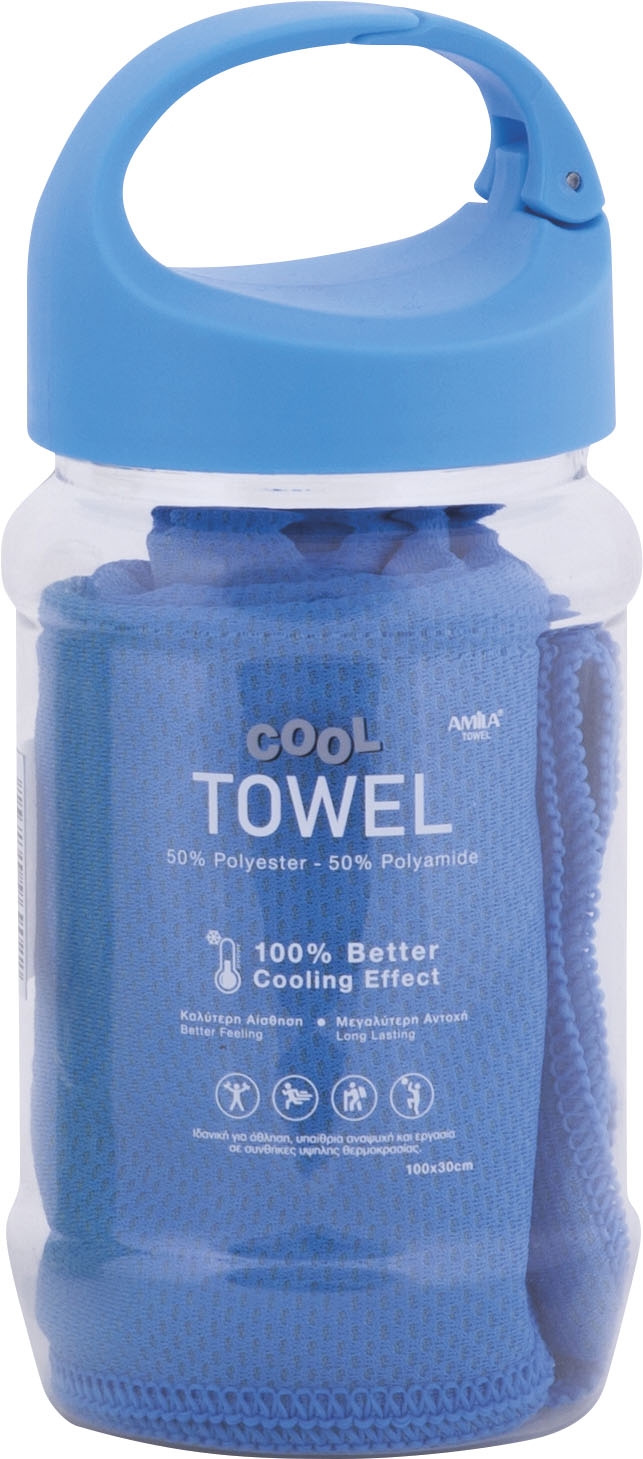 Amila Πετσέτα Cool Towel Μπλε