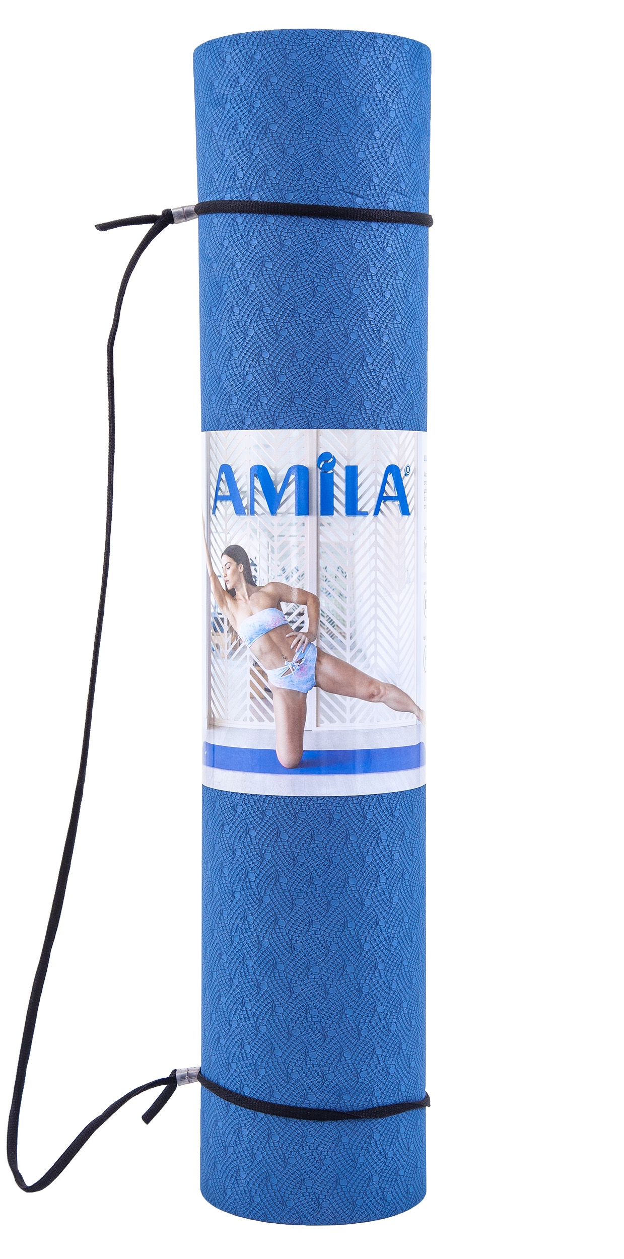 Amila Στρώμα Yoga 6mm TPE Μπλε\Γαλάζιο - Image 5